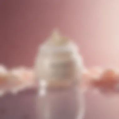 Close-up of bakuchiol cream in an elegant jar.