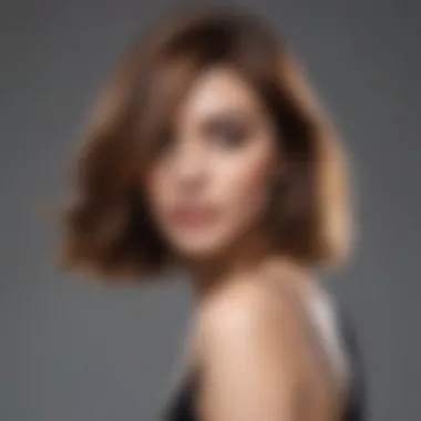 Result of Natural Keratin Application Beautifully styled hair after keratin application