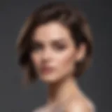 Elegant front haircut style suitable for various face shapes