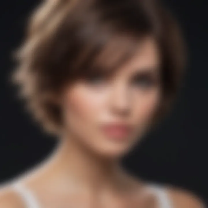 Layered short cut enhancing natural volume