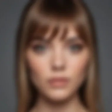 Sophisticated layered bangs for different face shapes