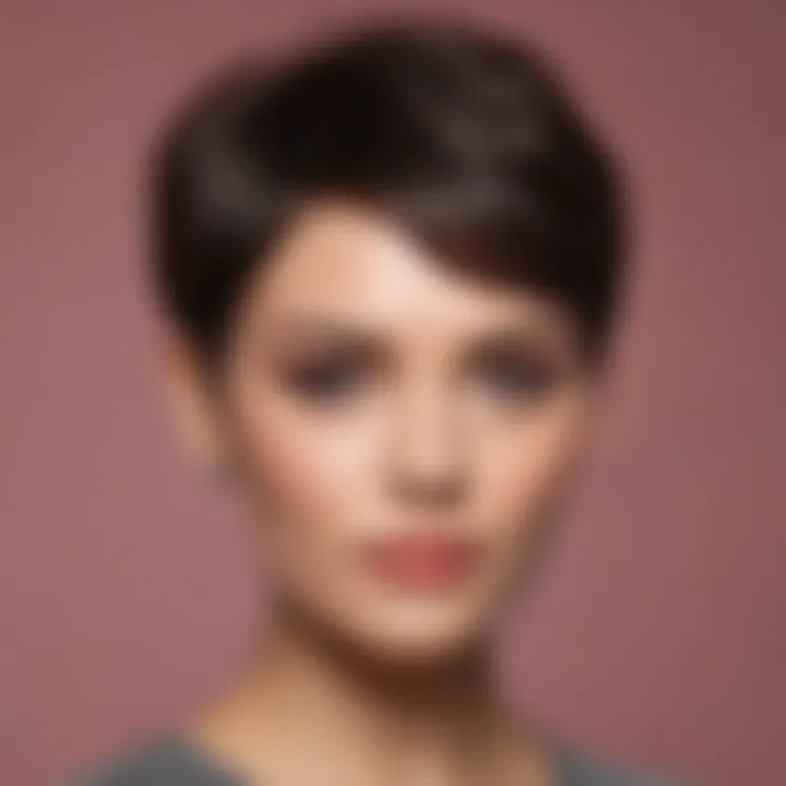 Classic short hairstyle suitable for formal occasions