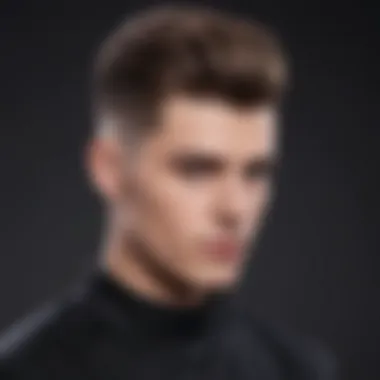 Modern fade haircut with sharp lines and clean finish