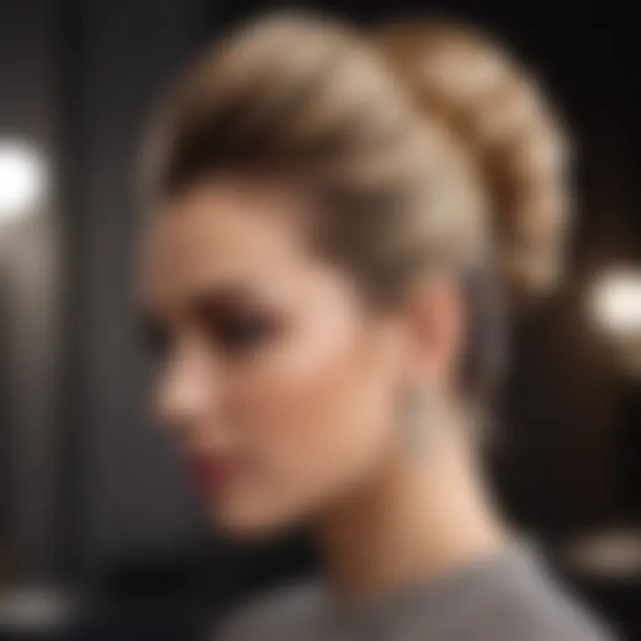 Elegant updo hairstyle perfect for formal occasions