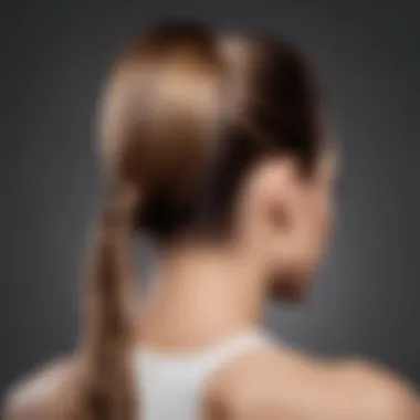 Simple ponytail hairstyle with a trendy twist