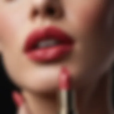 Close-up of lipstick ingredients highlighting quality