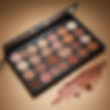 A palette of makeup products suitable for various skin tones