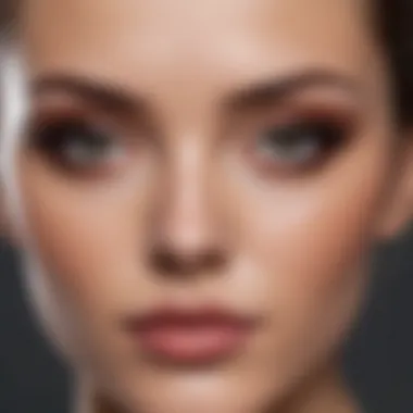 A close-up of makeup techniques for various face shapes