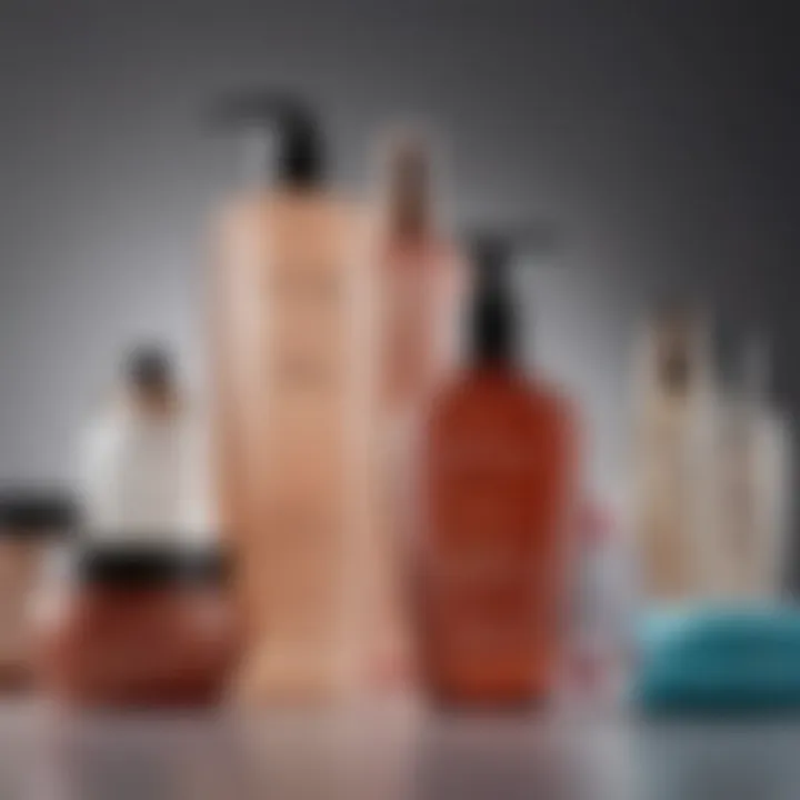 A variety of hair care products