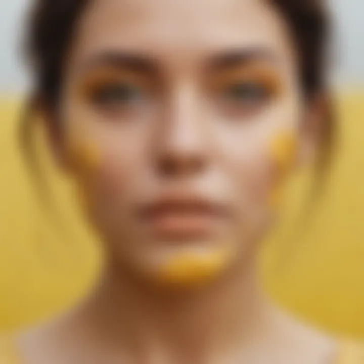 An artistic representation of the emotional impact of yellow.