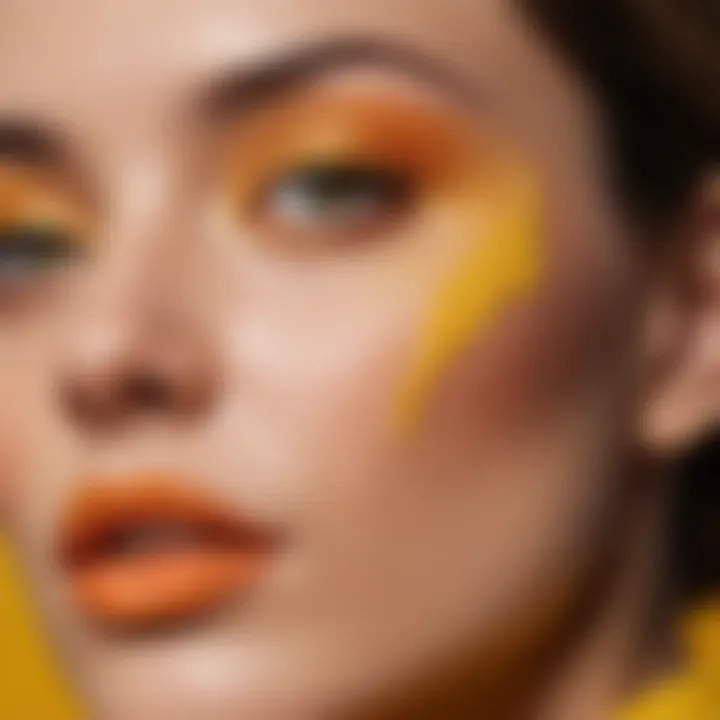 A vibrant palette showcasing shades of yellow and complementary colors.