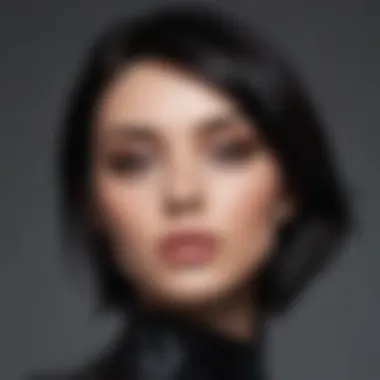 Dramatic Contrast in Hair Highlights Dramatic contrast of highlights on black hair