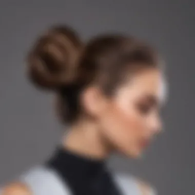 Fashionable open hair with a sophisticated bun