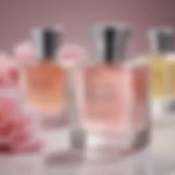 A beautiful display of sweet fragrances with soft pastel colors