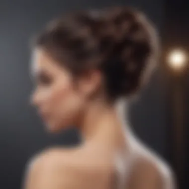 Chic updo hairstyle showcasing elegance and modern flair