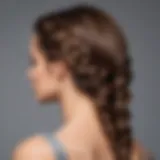 Elegant braid hairstyle for long hair