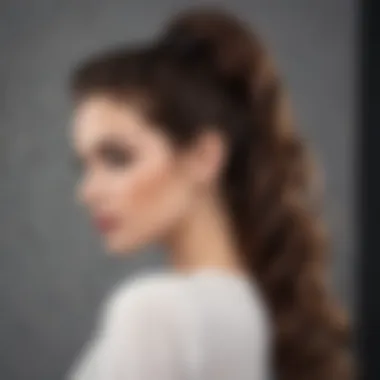 Chic half-up hairdo ideal for office or professional settings