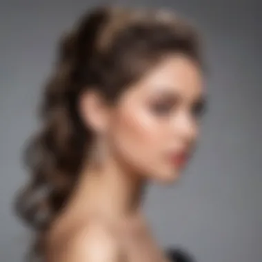 Stylish half-up hairstyle for special occasions